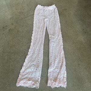 Boys Lie Pink Lace Flare Pants